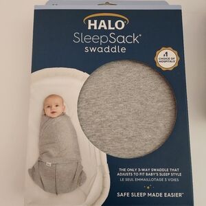 Halo SleepSack Swaddle - Gray Newborn